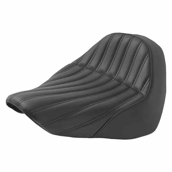 取寄せ ナックルソロシート - リブ付き - ブラック - FL/FX 18-24 サドルマン Knuckle Solo Seat - Ribbed - Black - FL/FX '18-'24 818-27-0023 08021021