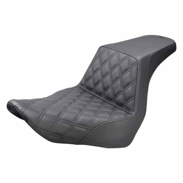 取寄せ ステップアップシート - フロントラティスステッチ サドルマン Step-Up Seat - Front Lattice Stitch - Black 818-29-172 08021035