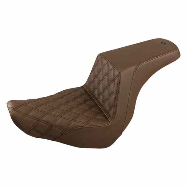 取寄せ ステップアップシート - フロントラティスステッチ サドルマン Step-Up Seat - Front Lattice Stitch - Brown 818-29-172BR 08021036