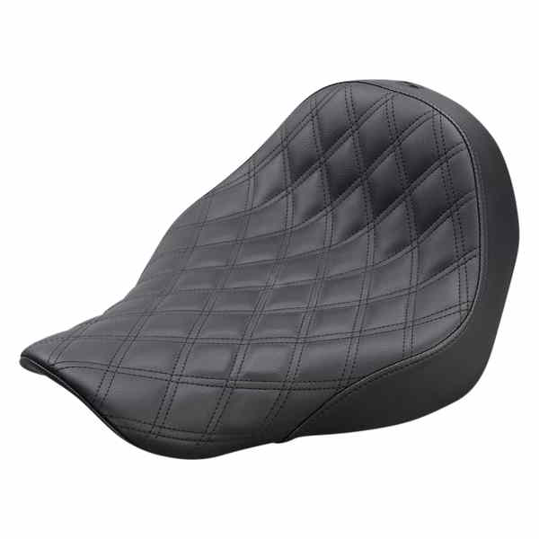 取寄せ レネゲード ソロシート - ラティスステッチ - ブラック - FL/FX 18-24 サドルマン Renegade Solo Seat - Lattice Stitched - Black - FL/FX '18-'24 818-29-002LS 08021044