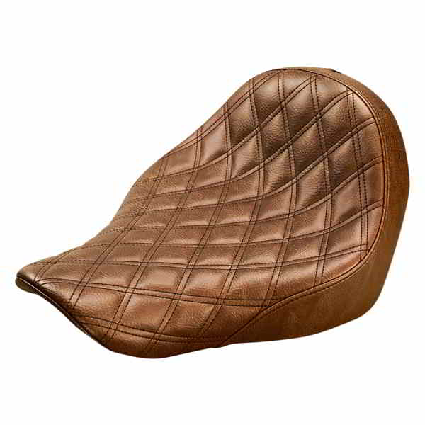 取寄せ レネゲード ソロシート - ラティスステッチ - ブラウン - FL/FX 18-24 サドルマン Renegade Solo Seat - Lattice Stitched - Brown - FL/FX '18-'24 818-29-002BLS 08021045
