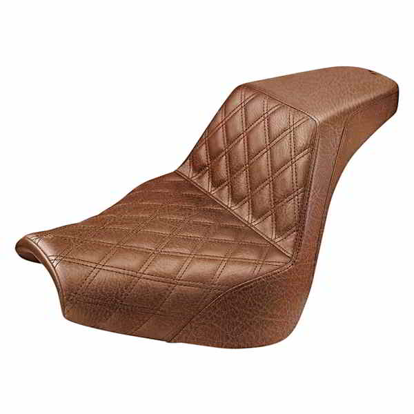 取寄せ ステップアップシート - フロントラティスステッチ サドルマン Step-Up Seat - Front Lattice Stitch - Brown - FXBR/S '18-'20 818-31-172BR 08021170