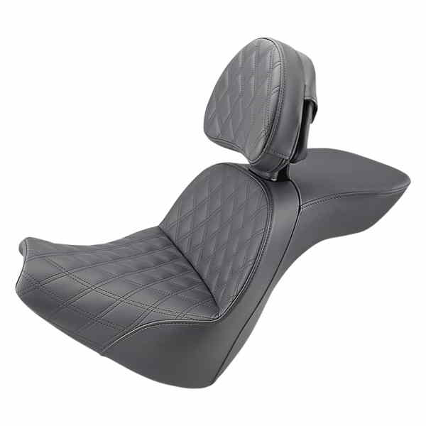 取寄せ エクスプローラー格子ステッチシート サドルマン Explorer Seat - LS - Includes Backrest - FXBR/S '18-'20 818-31-030LS 08021299