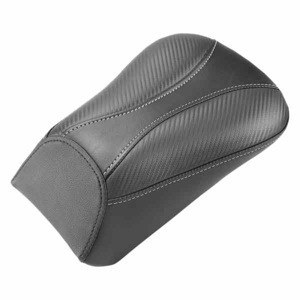 取寄せ ドミネーター ピリオンパッド - 標準リーチ - ブラック/グレーステッチ - FL/FX 00-06 サドルマン Dominator Pillion Pad - Standard Reach - Black w/ Gray Stitching - FL/FX '00-'06 800-01-0162 08021364