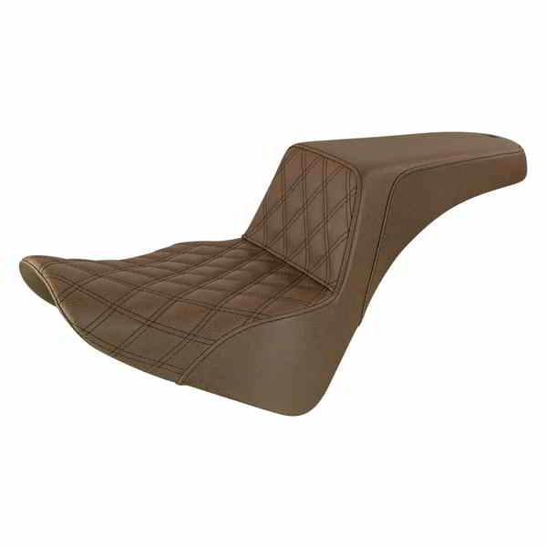 取寄せ ステップアップシート - フロントラティスステッチ サドルマン Step-Up Seat - Front Lattice Stitch - Brown 818-33-172BR 08021400