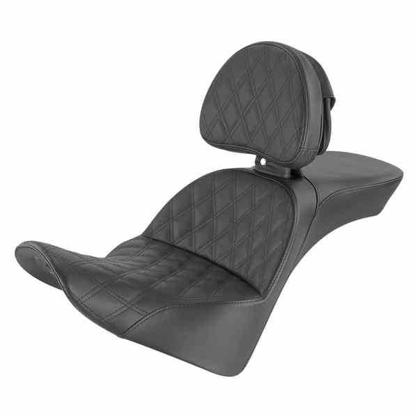 取寄せ エクスプローラー格子ステッチシート サドルマン Explorer Seat - Lattice Stitched - With Backrest 818-33-030LS 08021412