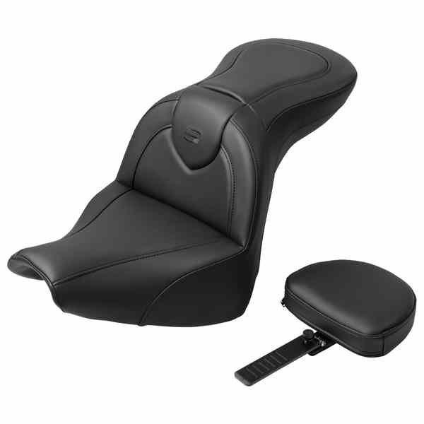 【並行輸入品】 サドルマン ロードソファ  シート - バックレスト付き - ブラックステッチ - FXBR/S 18-20 818-31-187BR 08021627