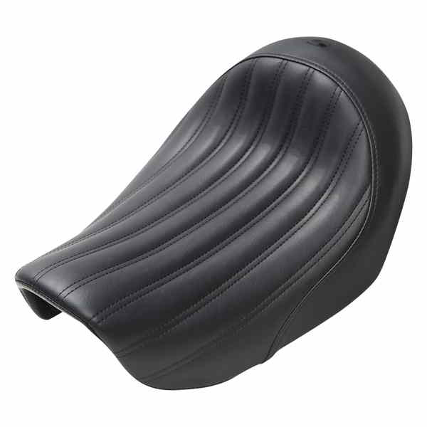 取寄せ ナックルソロシート - リブ付き - ブラック - FL/FX 06-17 サドルマン Knuckle Solo Seat - Ribbed - Black - FL/FX '06-'17 806-04-0023 08030439