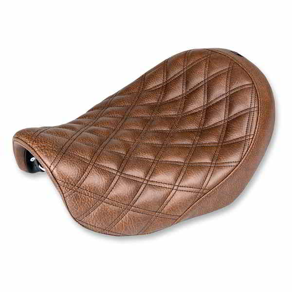 取寄せ レネゲード ソロシート - ラティスステッチ - ブラウン - ダイナ 04-05 サドルマン Renegade Solo Seat - Lattice Stitched - Brown - Dyna '04-'05 804-04-002BLS 08030553
