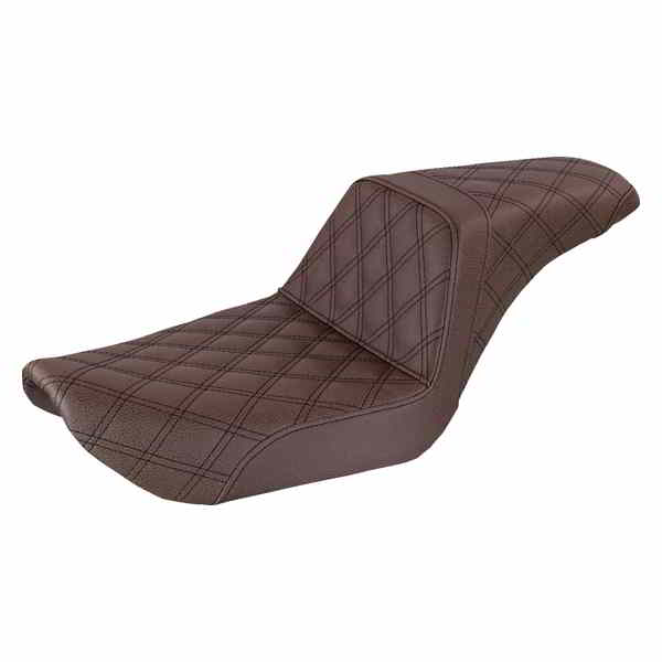 取寄せ ステップアップシート - フル格子ステッチ サドルマン Step-Up Seat - Full Lattice Stitch - Brown - Dyna 896-04-175BR 08030606