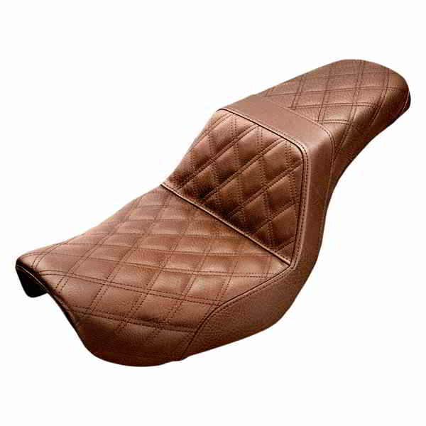 取寄せ ステップアップシート - フル格子ステッチ サドルマン Step-Up Seat - Full Lattice Stitch - Brown - Dyna 804-04-175BR 08030608