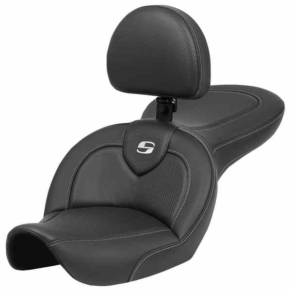 【並行輸入品】 サドルマン ロードソファ  シート - バックレスト付き - カーボンファイバー - FXDWG 96-03 896-05-185BR 08030724