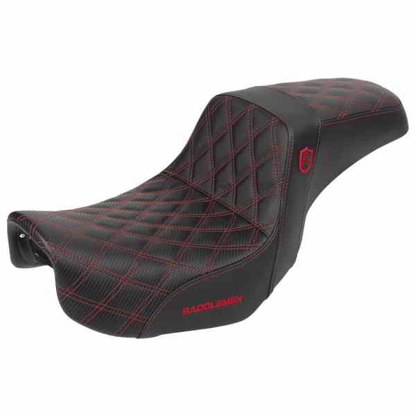 【並行輸入品】 サドルマン プロシリーズ SDC パフォーマンスシート - カーボンファイバー/ランバーグリッパー - レッドステッチ - ダイナ 06-17 SC80604RED 08030728
