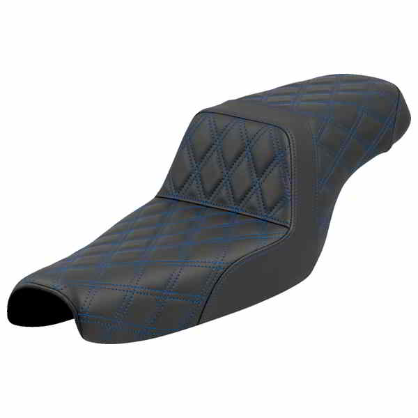 【並行輸入品】 サドルマン ステップアップシート - ラティスステッチ - ブルーステッチ - XL 04-22 807-11-17501 08040822