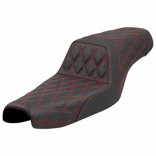 【並行輸入品】 サドルマン ステップアップシート - ラティスステッチ - レッドステッチ - XL 04-22 807-11-17504 08040823