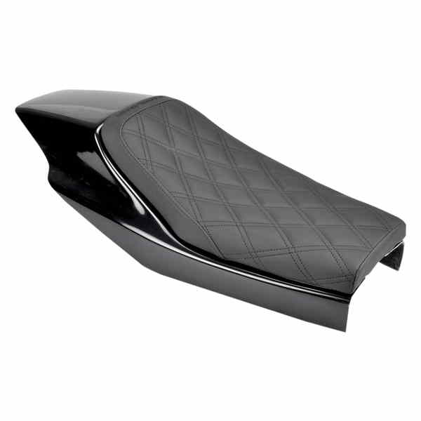 取寄せ エリミネーターシート - ブラック - ラティスステッチ サドルマン Eliminator Seat - Black - Lattice Stitched Z4204 08060098