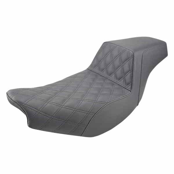 取寄せ ステップアップシート サドルマン Step-Up Seat - Front Lattice Stitch/Rear Smooth - Black - Indian I14-07-172 08102160