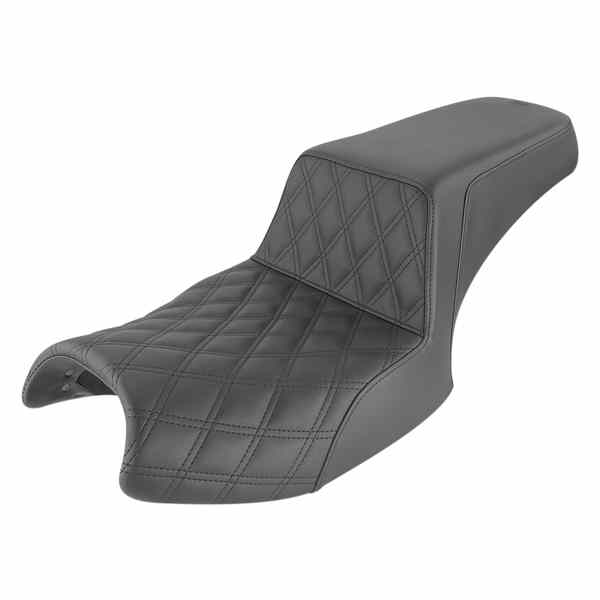 取寄せ ステップアップシート サドルマン Step-Up Seat - Front Lattice Stitch/Rear Smooth - Black - Challenger I20-06-172 08102174