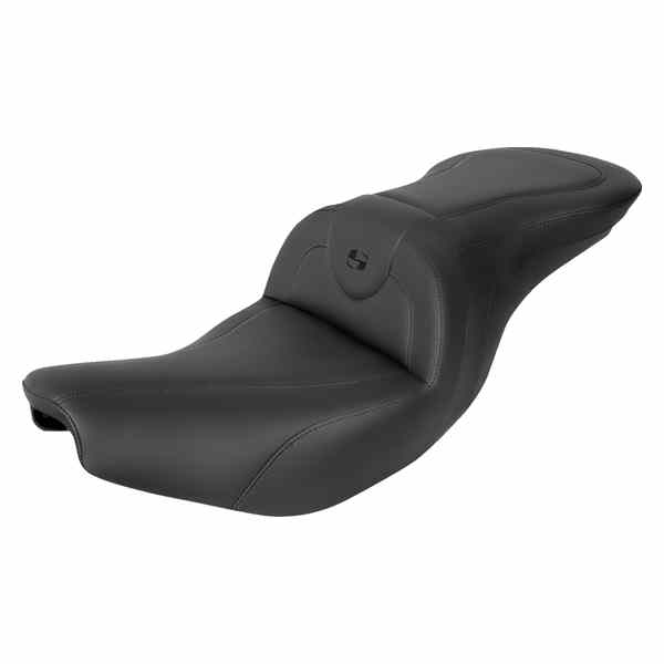 取寄せ Roadsofa?シート サドルマン RoadSofa? Seat - without Backrest - Black w/ Black Stitching - Indian '14-'23 I14-07-187 08102346