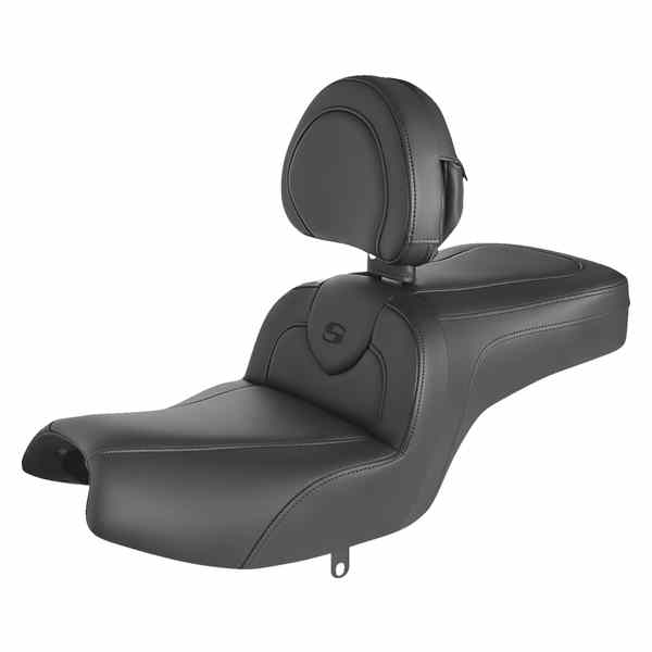 取寄せ Roadsofa?シート サドルマン RoadSofa? Seat - with Backrest - Black w/ Black Stitching - Challenger '20-'22 I20-06-187BR 08102351