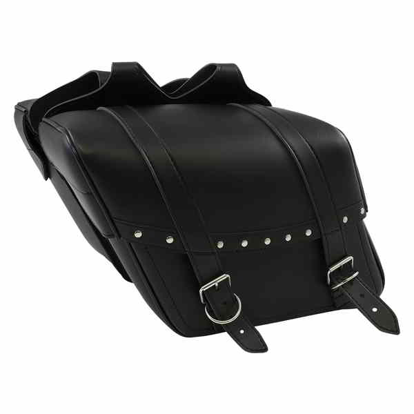取寄せ ハイウェイマンリベットスラントスタイルのサドルバッグ サドルマン Highwayman Rivet Slant-Style Saddlebags - Medium X021-03-040 35010089