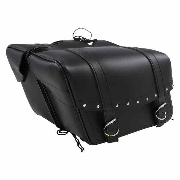 取寄せ ハイウェイマン リベット スラントスタイル サドルバッグ - ラージ サドルマン Highwayman Rivet Slant-Style Saddlebags - Large X021-03-041 35010091