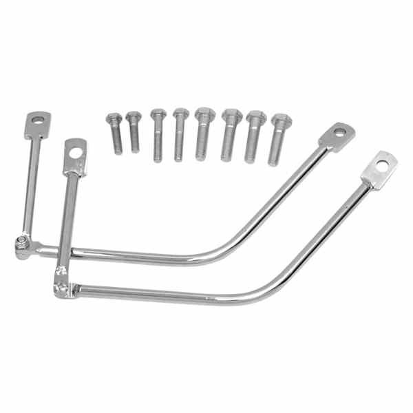 取寄せ メトリックサドルバッグサポート - クローム サドルマン Metric Saddlebag Support - Chrome 3501-0345 35010345