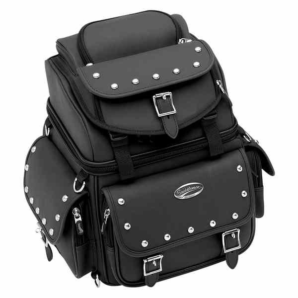 取寄せ シシーバーバッグ - ブラックスタッズ サドルマン Sissy Bar Bag - Black Studded 3515-0119 35150119
