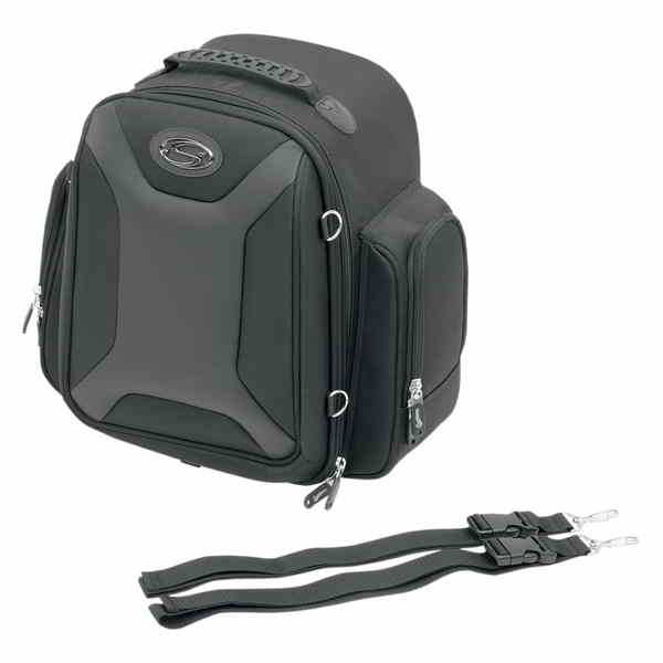 取寄せ スポーツ シシーバー バッグ - ブラック サドルマン Sport Sissy Bar Bag - Black EX000689 35150139