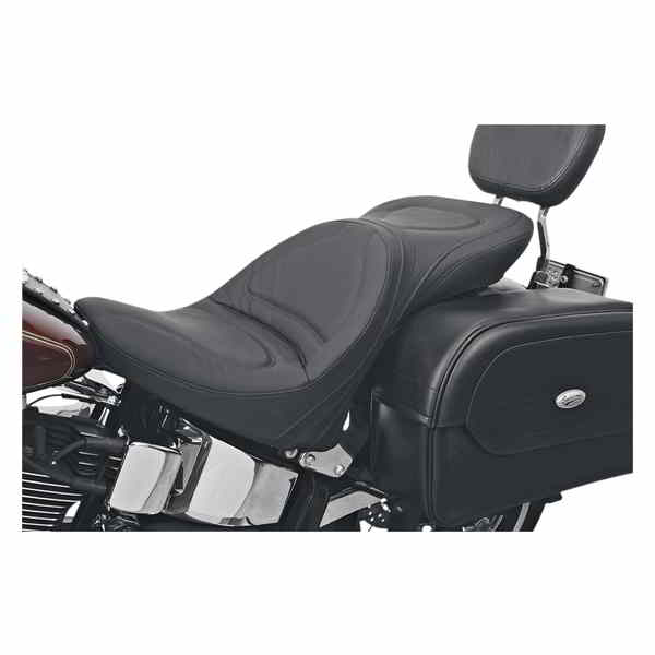 取寄せ Explorer?シート サドルマン Seat - Explorer? - Without Backrest - Stitched - Black - Softail 8150JS 8150JS