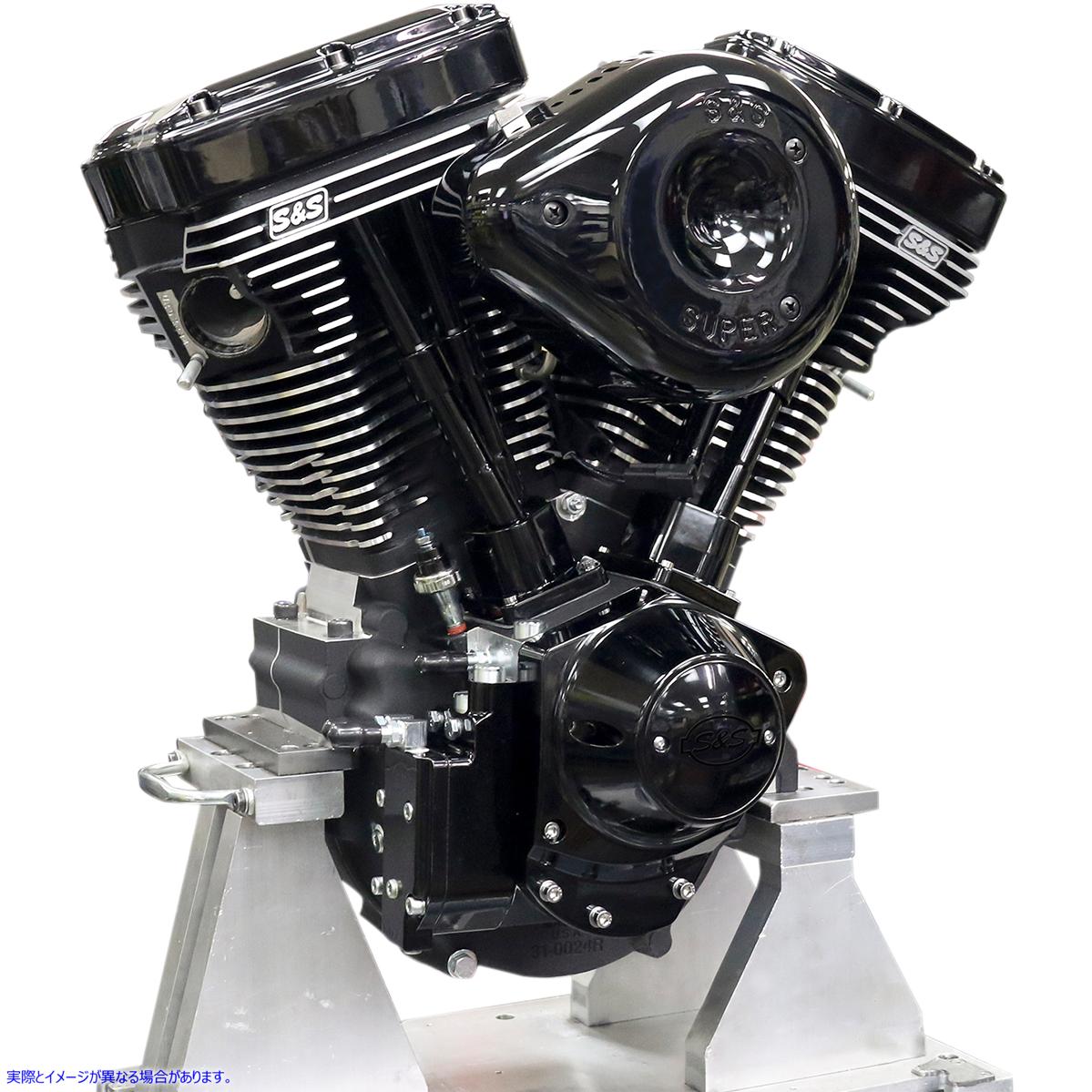 取寄せ V124 Black Editionコンプリート組み立てエンジン エスアンドエス サイクル V124 Series Black Edition Engine 310-0925 09010220