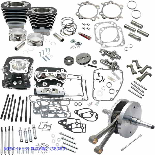 取寄せ 124 ホットセットアップキット エスアンドエス サイクル Hot Set-Up Kit - 124 - Black 900-0568 09030951