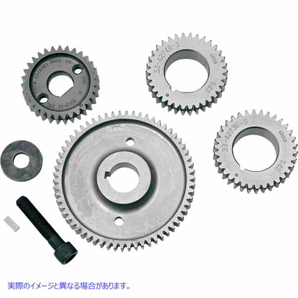 取寄せ ギア駆動型カム用のギアセット エスアンドエス サイクル 4 Gear Drive Kit - Twin Cam 33-4285 09250152