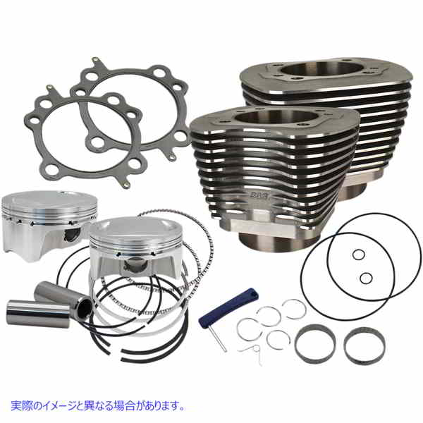 取寄せ ボルトインサイドワインダー4 ビッグボアキット エスアンドエス サイクル Cylinder Kit - 100 - Black 910-0646 09310740