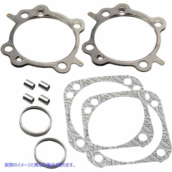 取寄せ トップエンドガスケット - 4.125インチ エスアンドエス サイクル Top End Gasket - 4.125 90-1914 09344753