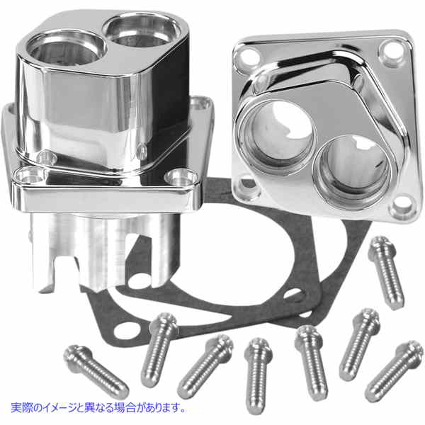 取寄せ ビレットタペットガイド エスアンドエス サイクル Lifter Block - Chrome - Big Twin 106-5428 09400953