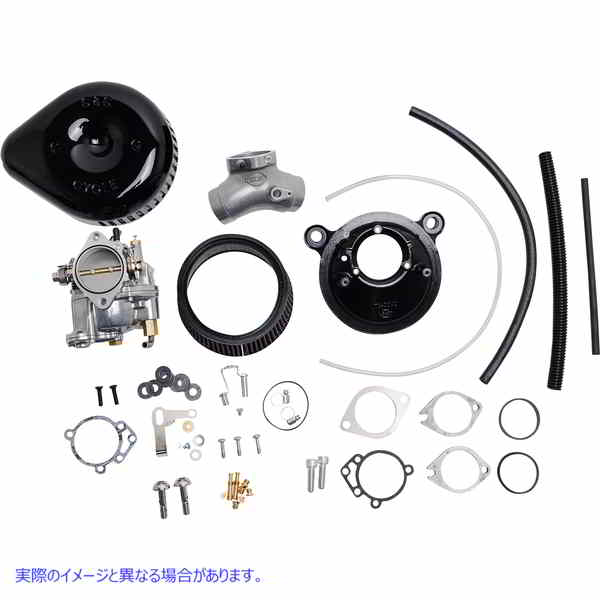 取寄せ スーパーE/Gキャブレターおよびステルスキット エスアンドエス サイクル Carburetor G and Stealth Air Kit - Black - Big Twin '84-'99 110-0148 10010088