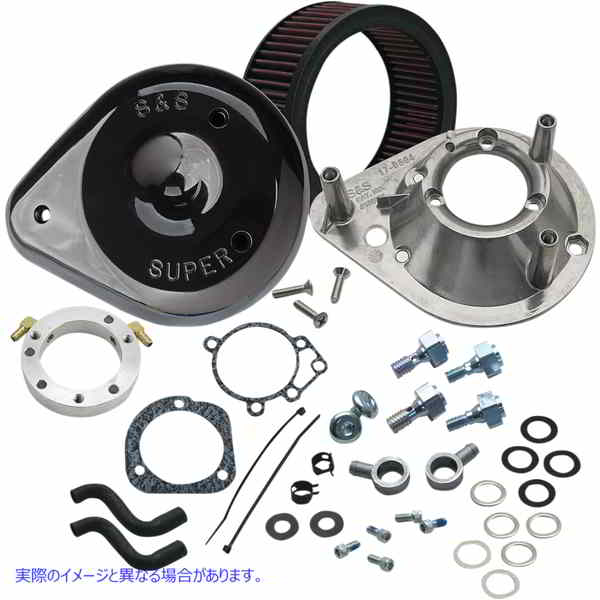 取寄せ エアクリーナーキット エスアンドエス サイクル Teardrop Air Cleaner - Gloss Black - Twin Cam 170-0181A 10101866