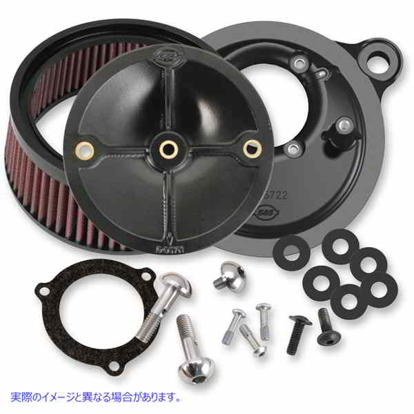 取寄せ 66mmスロットルボディ用ステルスエアクリーナー エスアンドエス サイクル Stealth Air Cleaner for 66mm Throttle Body 170-0165 10102041