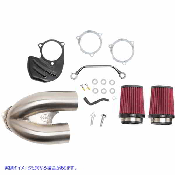 取寄せ 調整された誘導エアクリーナー エスアンドエス サイクル T/I Air Cleaner - Stainless Steel - M8 170-0565A 10102885