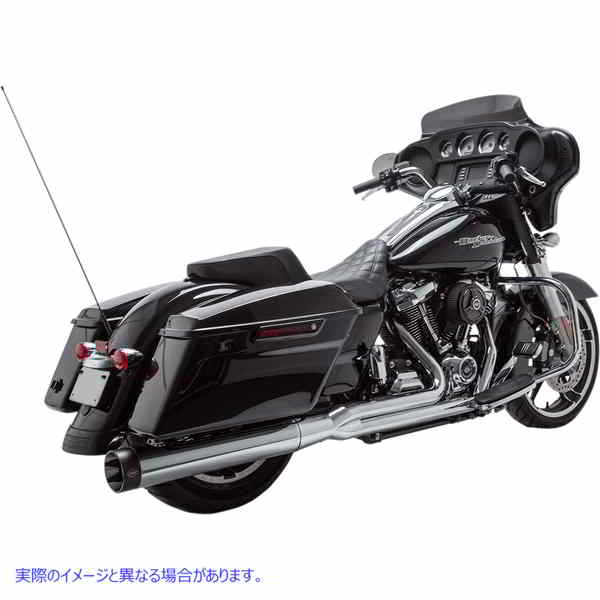 取寄せ 2から1のSideWinder?コンプリートエキゾーストシステム エスアンドエス サイクル 2:1 Exhaust for FL - Chrome 550-0728 18002270