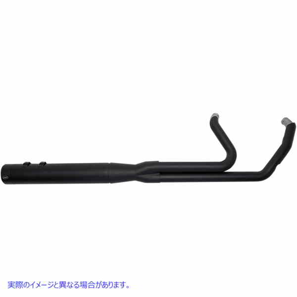 取寄せ 2から1のSideWinder?コンプリートエキゾーストシステム エスアンドエス サイクル 2:1 Exhaust for FL - Black 550-0729 18002271