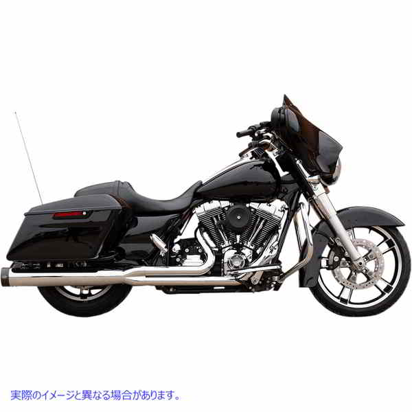 取寄せ 2から1のSideWinder?コンプリートエキゾーストシステム エスアンドエス サイクル 2-into-1 Exhaust for '95-'16 FL - Chrome 550-0776 18002389