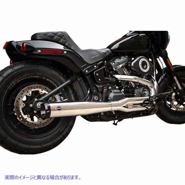 取寄せ Superstreet 2：1エキゾーストシステム エスアンドエス サイクル Super Street 2:1 Exhaust System - Chrome 550-0790 18002400