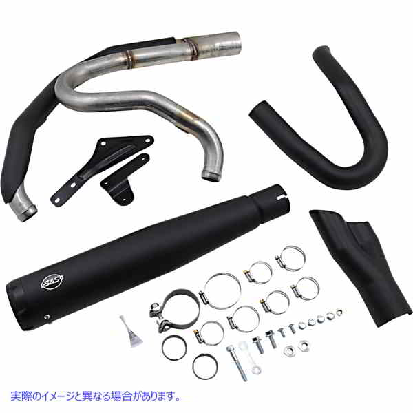 取寄せ Superstreet 2：1エキゾーストシステム エスアンドエス サイクル 2:1 Exhaust for M8 Softail - Black 550-0857 18002467