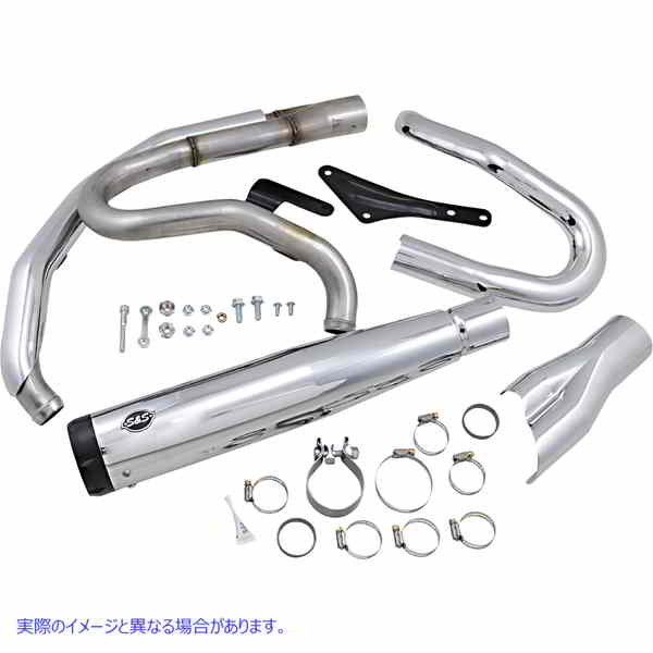 取寄せ Superstreet 2：1エキゾーストシステム エスアンドエス サイクル 2:1 Exhaust for M8 Softail - Chrome 550-0858 18002468