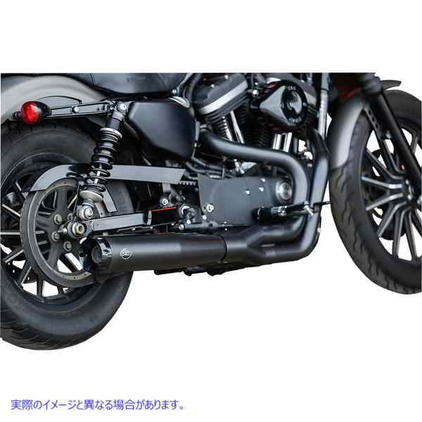 取寄せ Superstreet 2：1エキゾーストシステム エスアンドエス サイクル 2:1 Black Exhaust for '07-'13 XL 550-0951 18002477