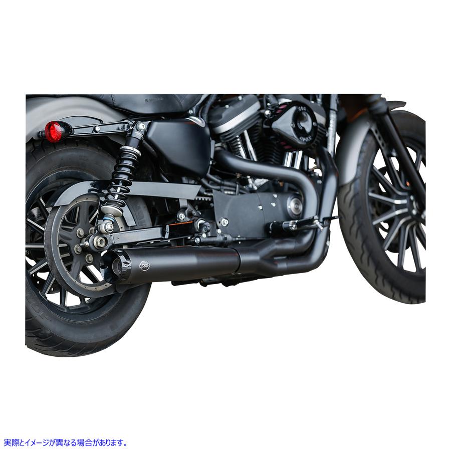 取寄せ Superstreet 2：1 50状態エキゾーストシステム エスアンドエス サイクル 50 State 2:1 Black Exhaust for XL 550-0952A 18002478