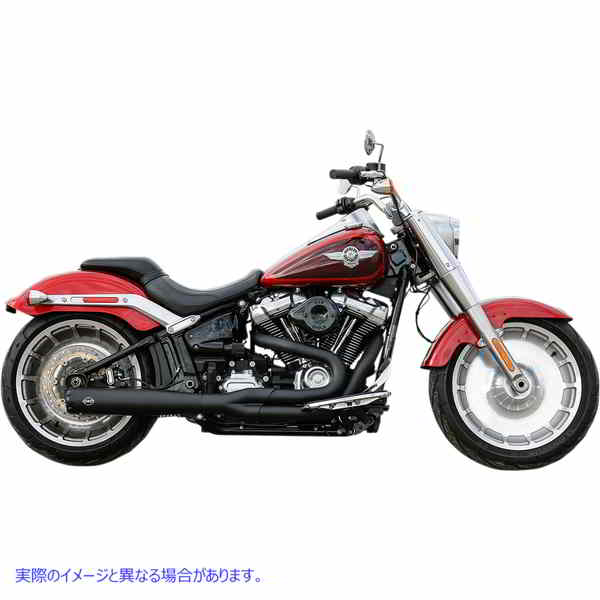 取寄せ Superstreet 2：1 50状態エキゾーストシステム エスアンドエス サイクル 2:1 50 State Exhaust for M8 Softail - Black 550-0846B 18002485