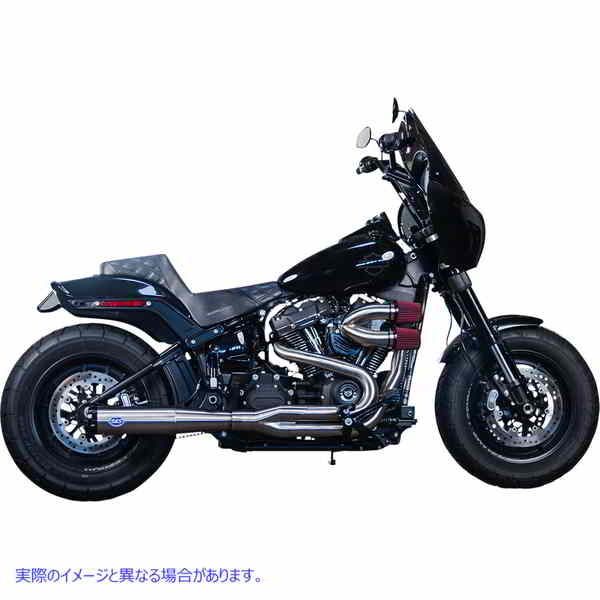 取寄せ スーパーストリート2：1 50状態エキゾーストシステム - ステンレス鋼 エスアンドエス サイクル SuperStreet 2:1 50 State Exhaust System - M8 Softail - Stainless Steel 550-0996B 18002520